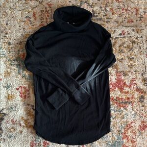 Eddie Bauer Women’s Black Waffle Turtleneck